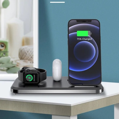 TriFold 15W Wireless Charging Dock – Apple Compatible