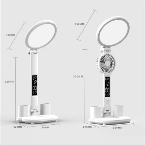 LED Desk Lamp with Clock