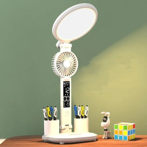 LED Desk Lamp with Clock