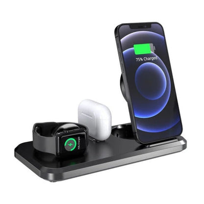 TriFold 15W Wireless Charging Dock – Apple Compatible