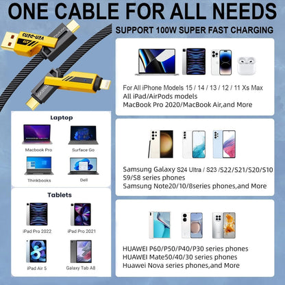 4 in 1 mobile charging cable