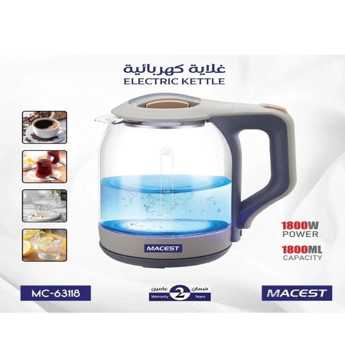 Macest - Electric Glass Kettle